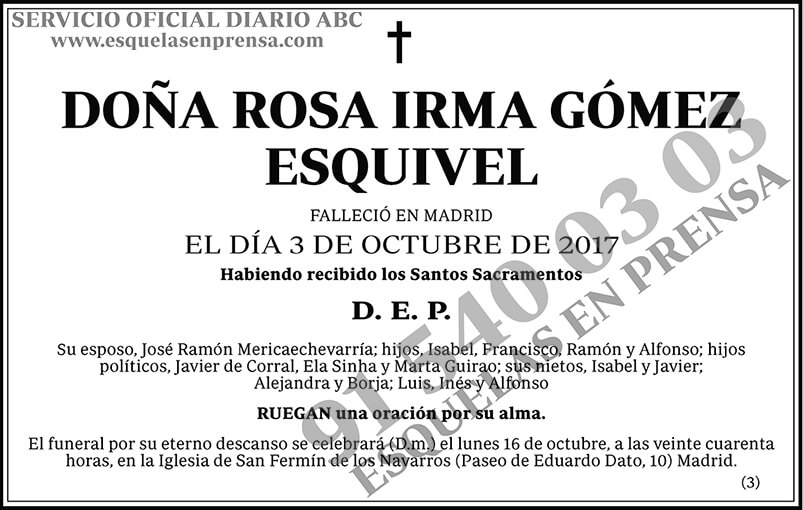 Rosa Irma Gómez Esquivel